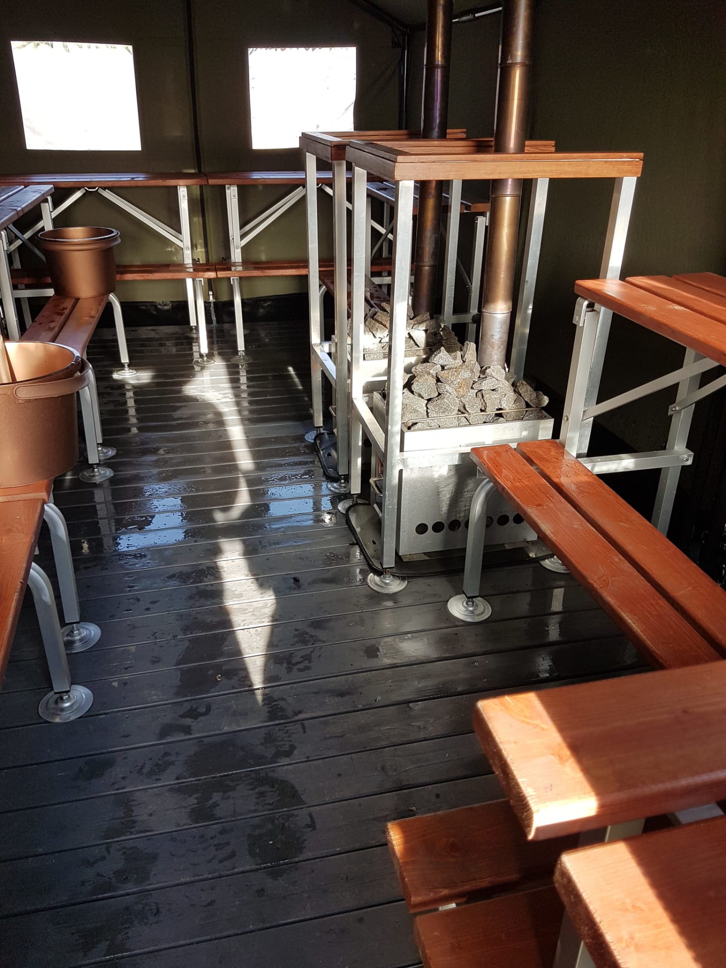 Big sauna inside