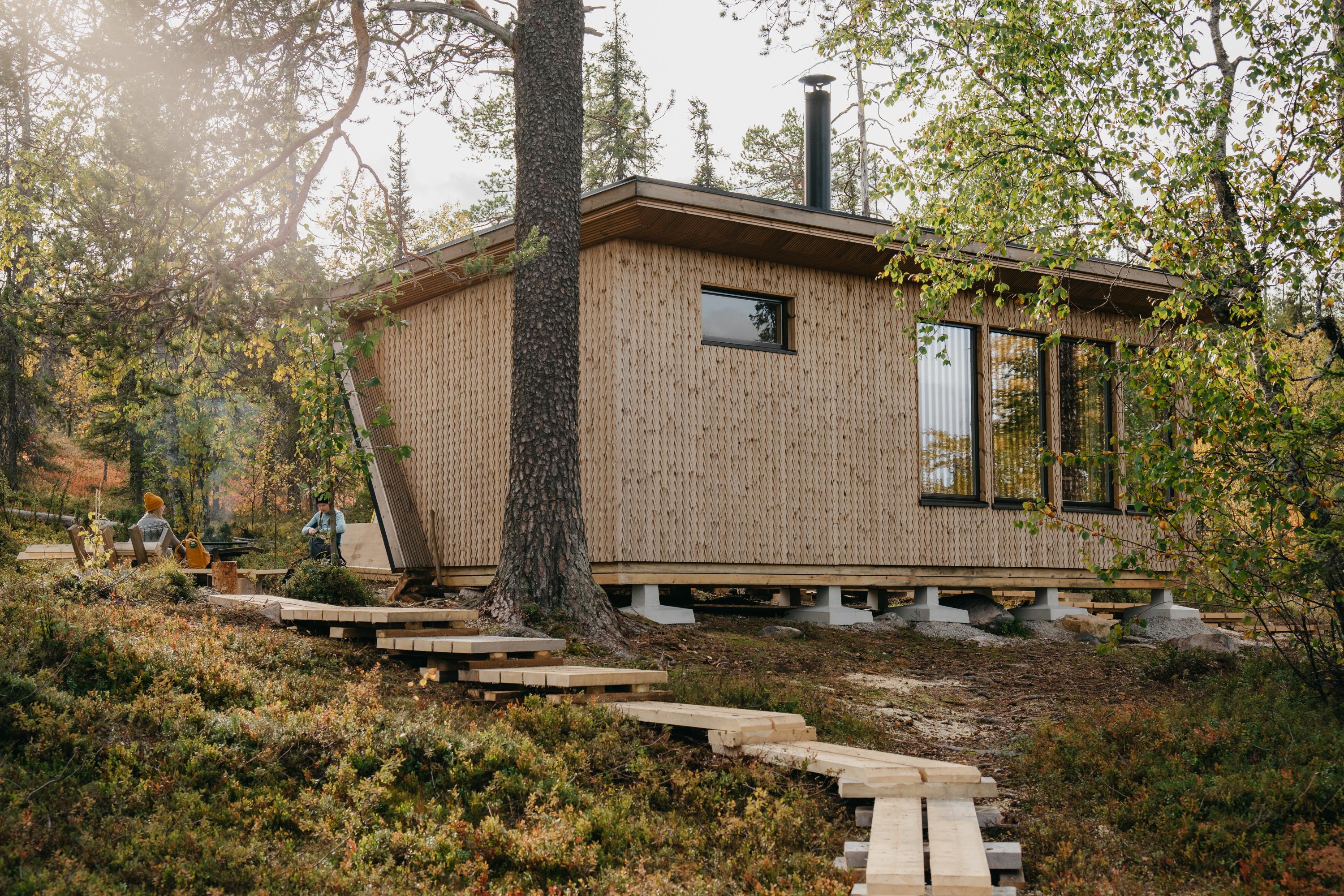 Kaippahanoja day-use hut in Salla National Park.