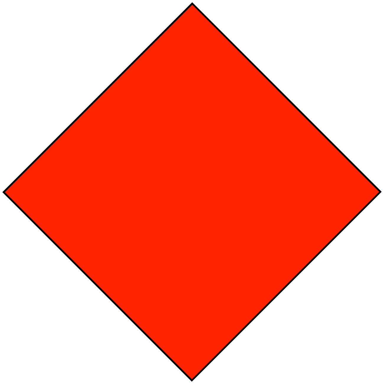 Trail marking: red rhombus.