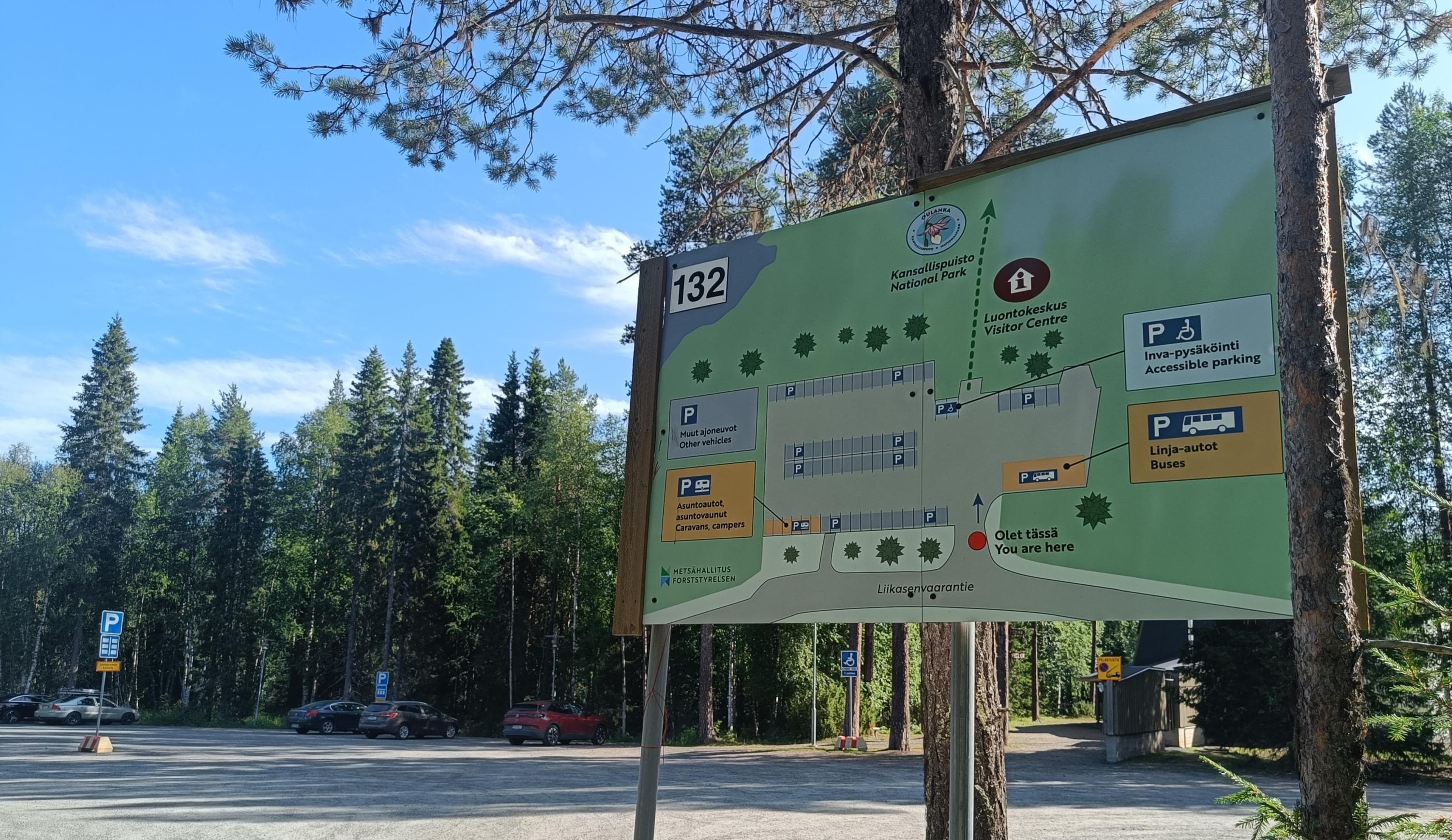 Kuva: Elisa Heikkilä Karttakuva pysäköintialueesta.