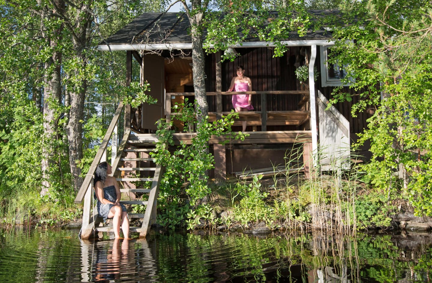 Image: Sannamari Ratilainen Sauna by the lake.