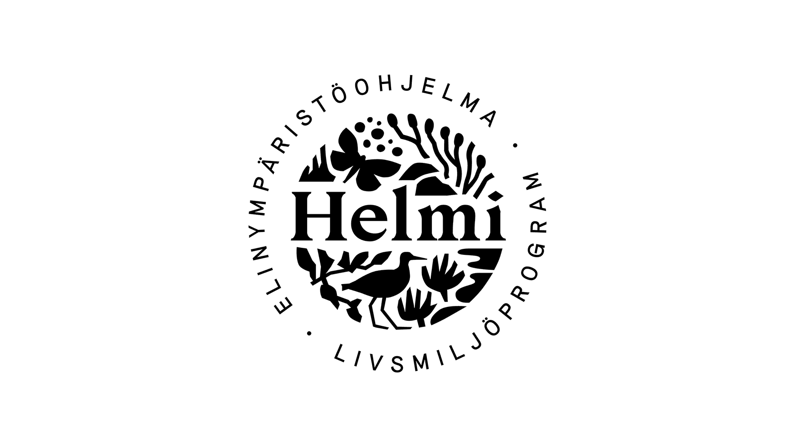 Helmi elinympäristöohjelman tunnus.