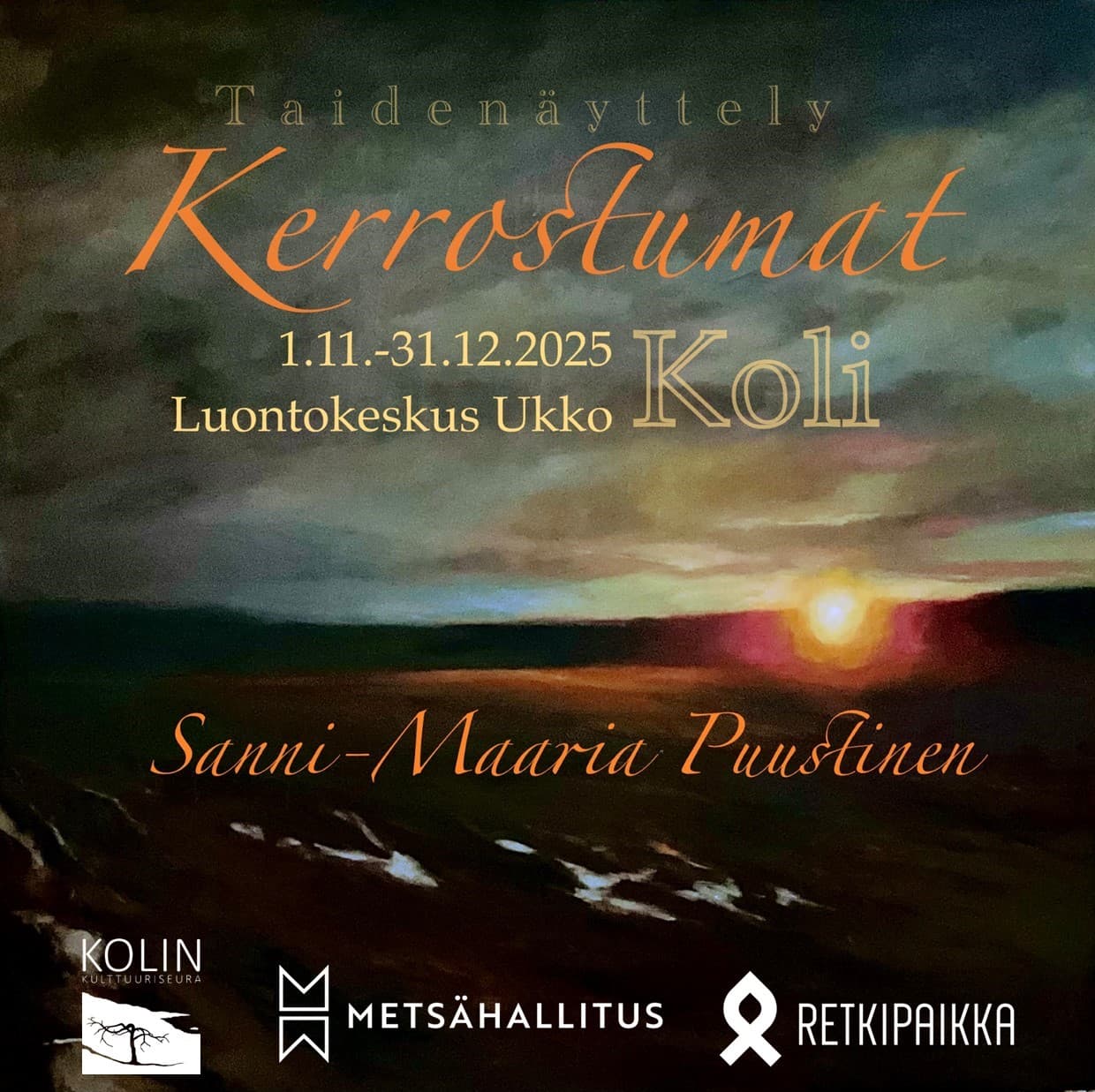 Kuva: Sanni-Maaria Puustinen Sanni-Maaria Puustisen näyttelyn juliste.