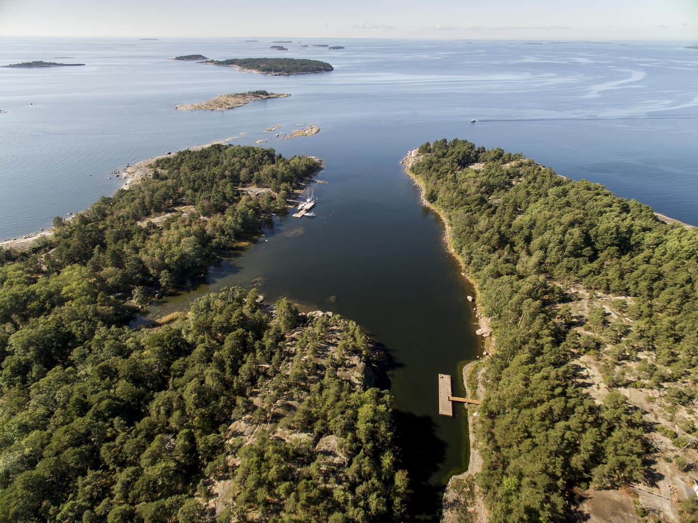 Image: Mika Rokka Aerial photography of a bay.