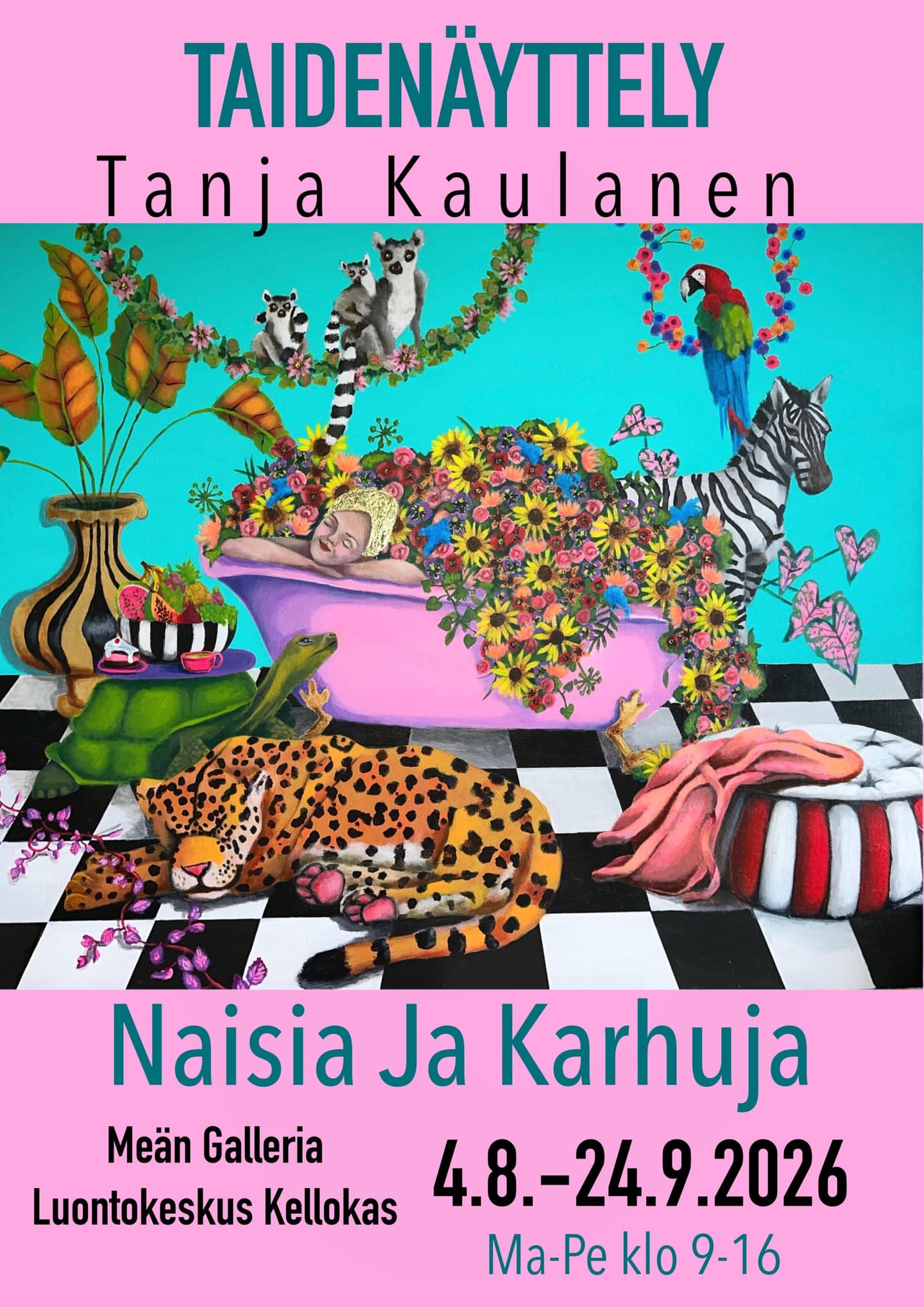 Kuva: Tanja Kaulanen Taidenäyttelyn juliste.